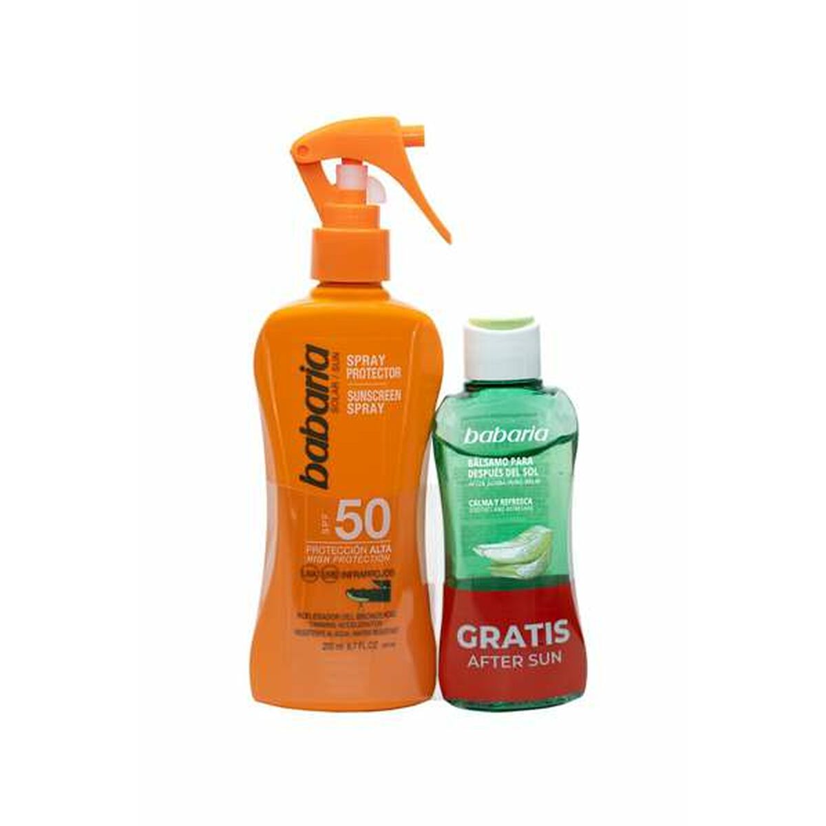 Spray Protector Solar Babaria Spf 50 100 ml Aloe Vera