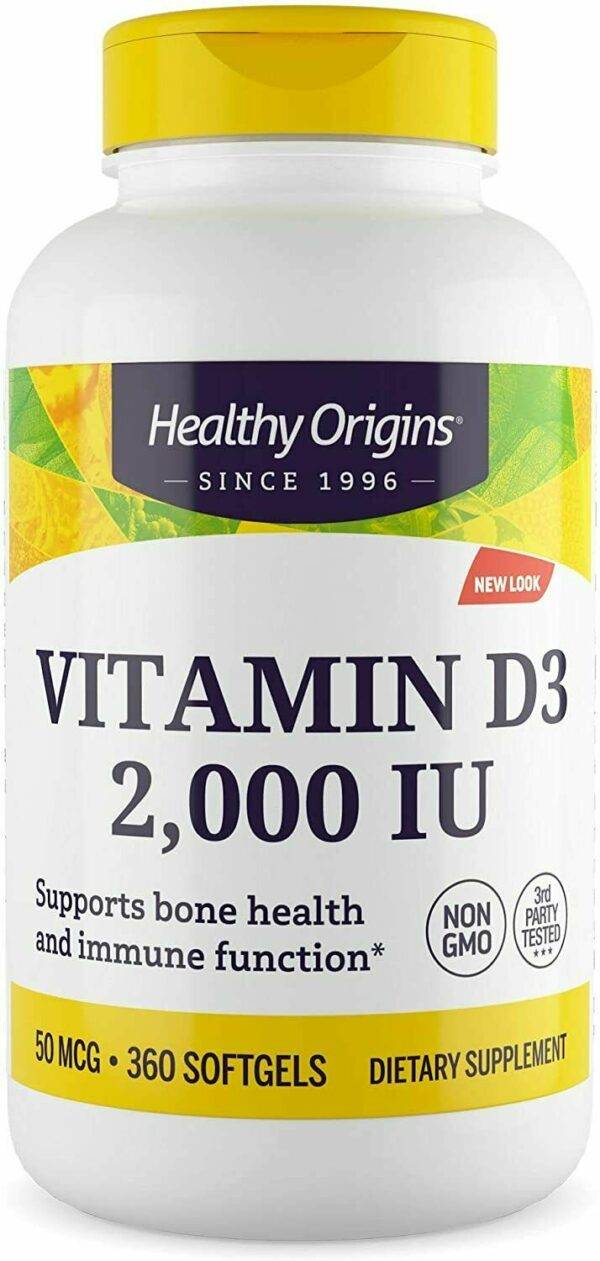 Productos naturales ✅ ▷ Vitamina D ✅ 3 2000IU 360 Capsulas.